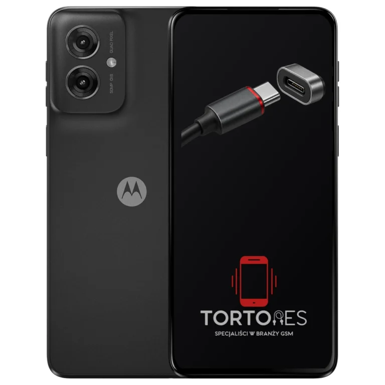 Motorola Moto G55 5G z ilustracją złącza ładowania - naprawa złącza ładowania