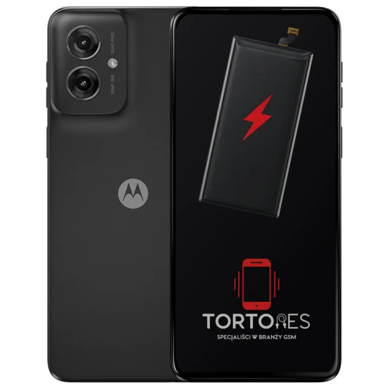 Motorola Moto G55 5G z ilustracją baterii - wymiana baterii