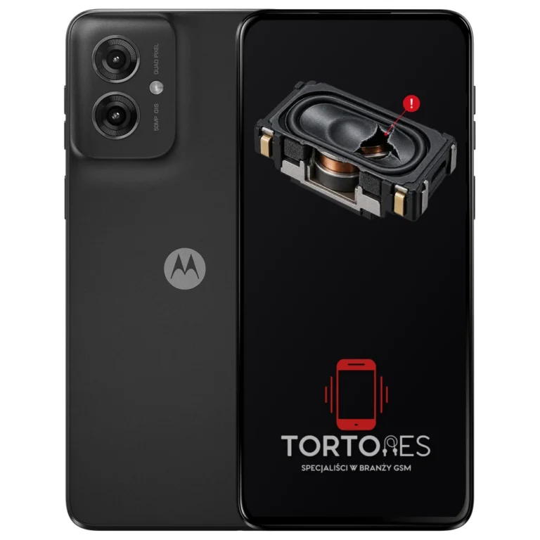 Motorola Moto G55 5G z symbolem głośnika multimedialnego - wymiana głośnika multimedialnego