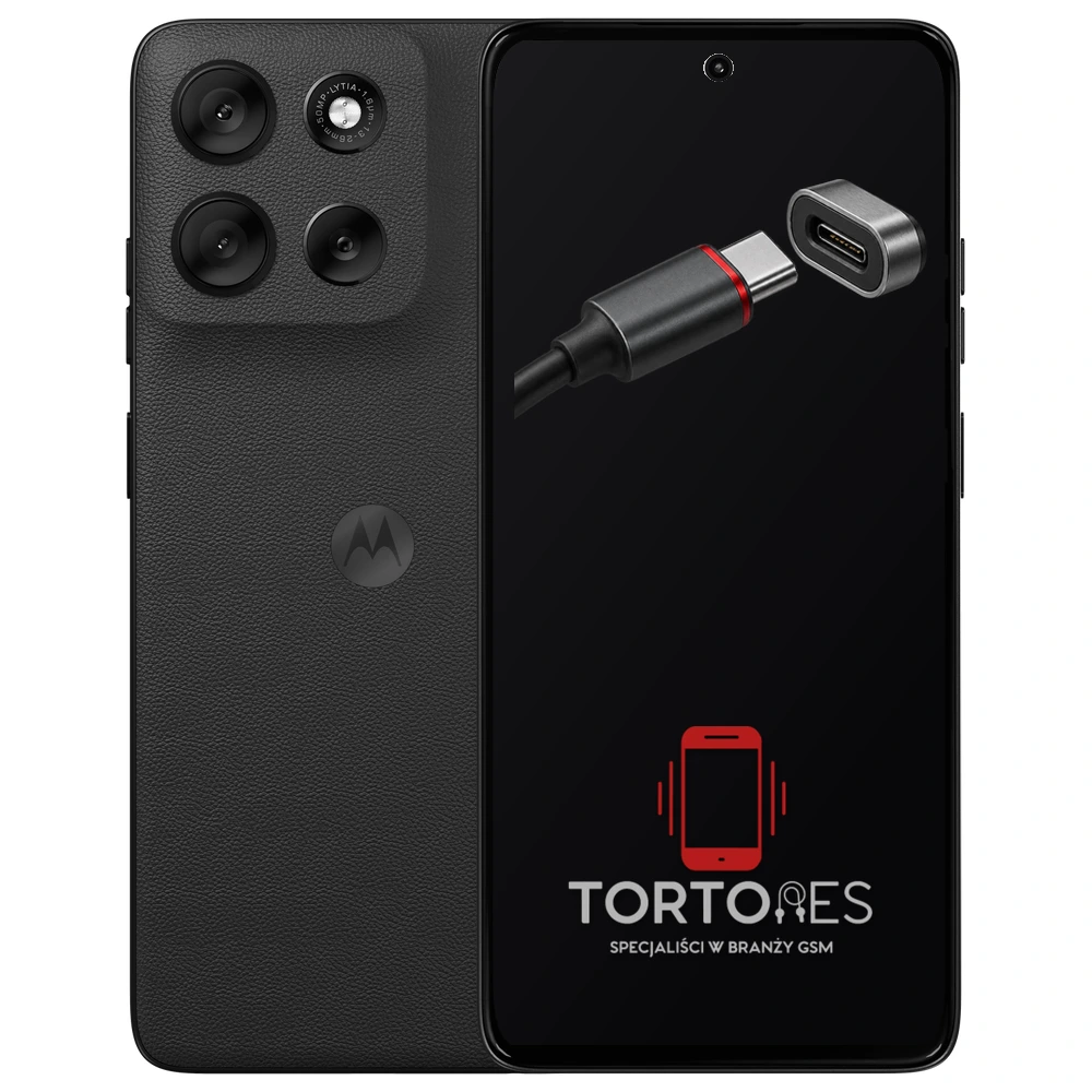 Motorola Moto G56 5G z ilustracją złącza ładowania - naprawa złącza ładowania