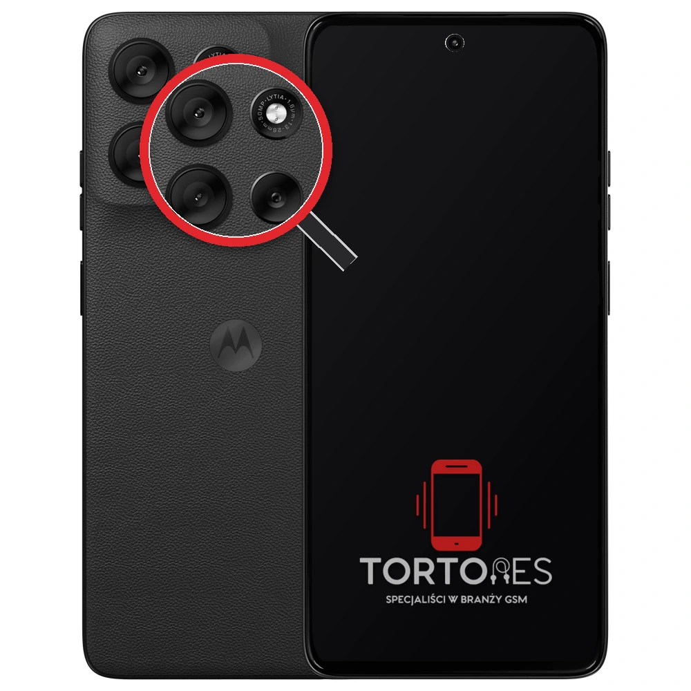 Motorola Moto G56 5G z lupą na tylnych aparatach - wymiana tylnej kamery