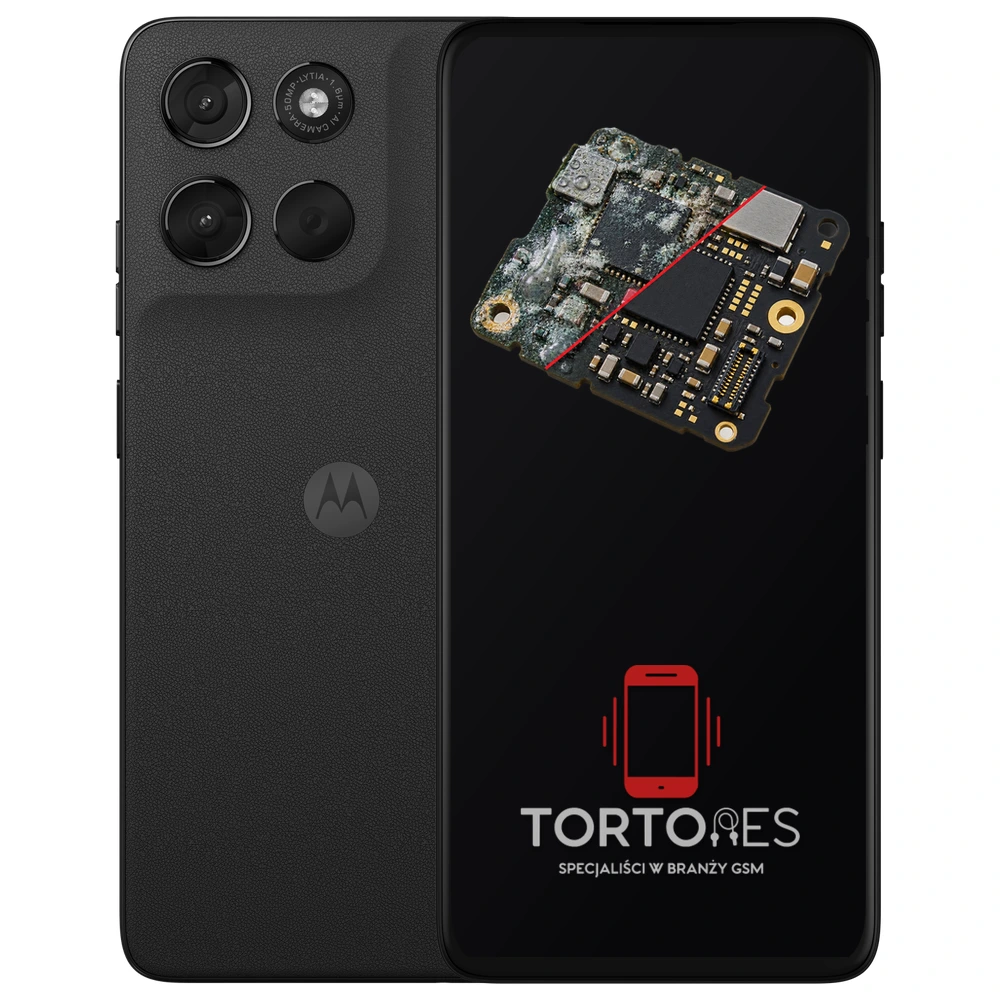 Motorola Moto G57 Power 5G z ilustracją zalania - czyszczenie po zalaniu