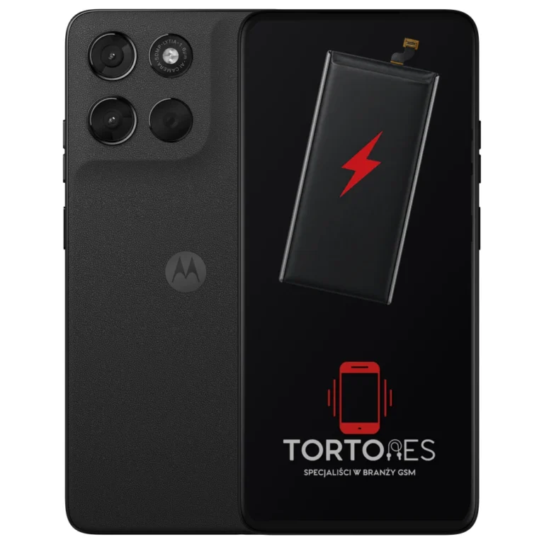 Motorola Moto G57 Power 5G z ilustracją baterii - wymiana baterii