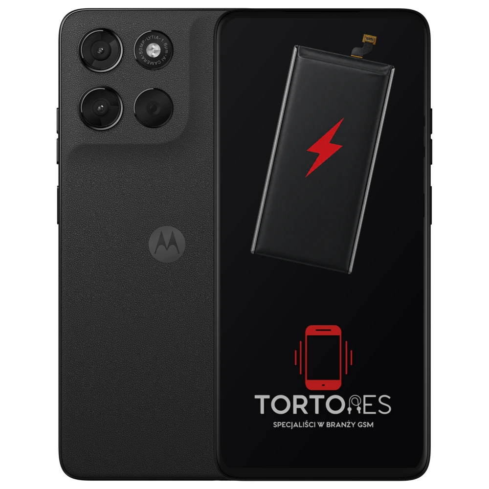 Motorola Moto G57 Power 5G z ilustracją baterii - wymiana baterii