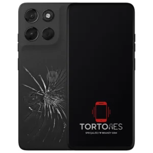 Motorola Moto G57 Power 5G z ilustracją pękniętej tylnej klapki - wymiana zbitej klapki