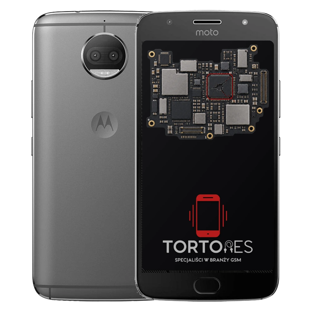 Motorola Moto G5S Plus z ilustracją płyty głównej - naprawa płyty głównej