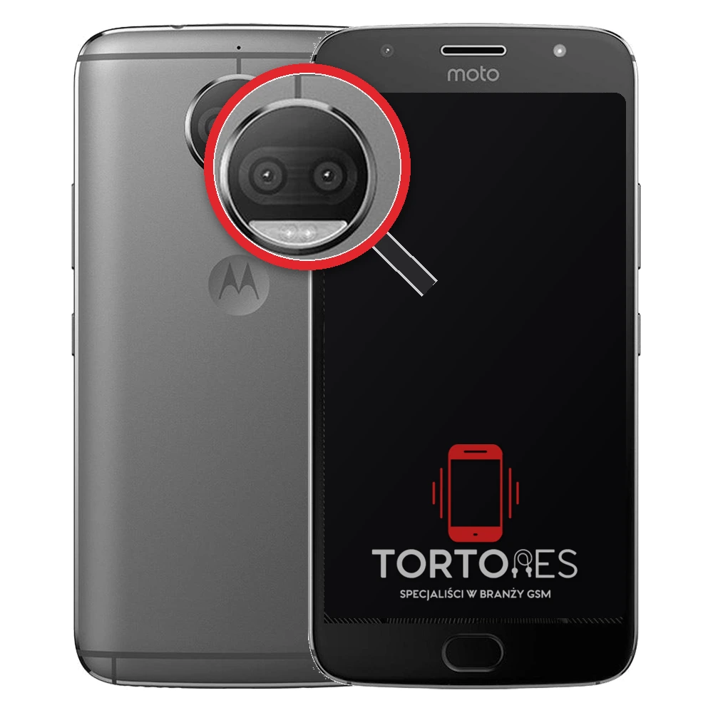Motorola Moto G5S Plus z lupą na tylnych aparatach - wymiana tylnej kamery