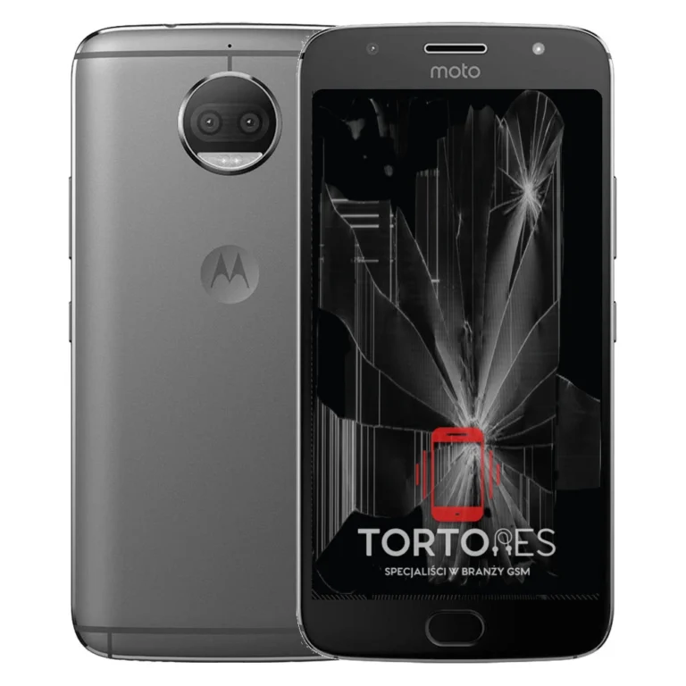 Motorola Moto G5S Plus z ilustracją pękniętego wyświetlacza - wymiana zbitego wyświetlacza