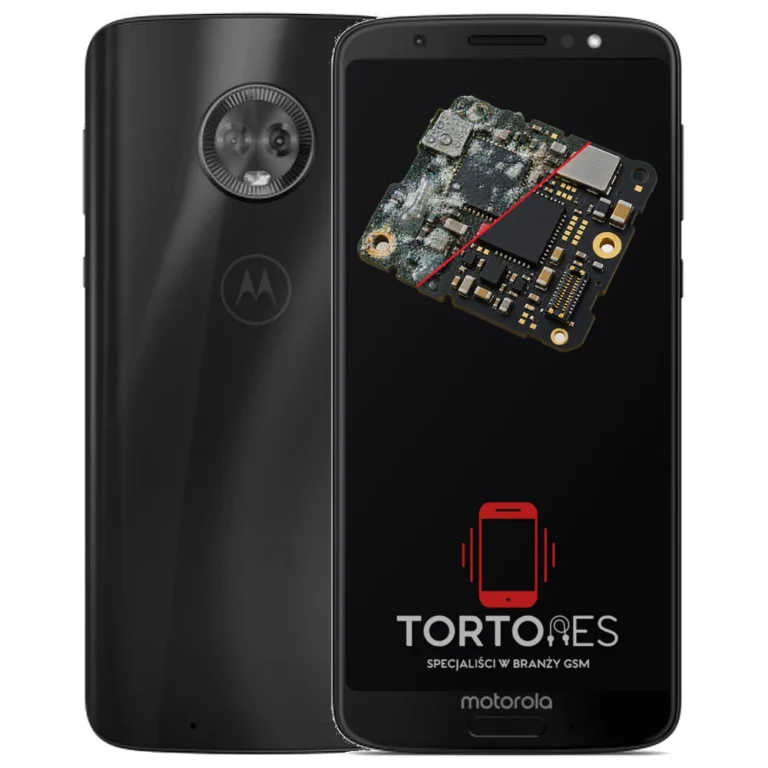 Motorola Moto G6 z ilustracją zalania - czyszczenie po zalaniu