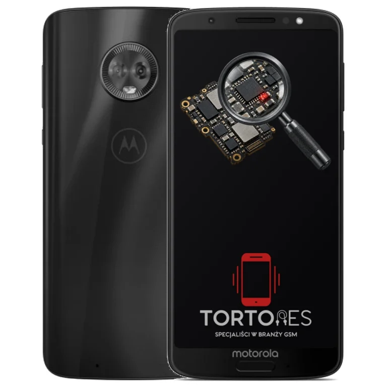 Motorola Moto G6 z symbolem diagnostyki - diagnoza telefonu