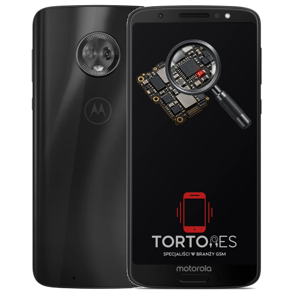 Motorola Moto G6 z symbolem diagnostyki - diagnoza telefonu