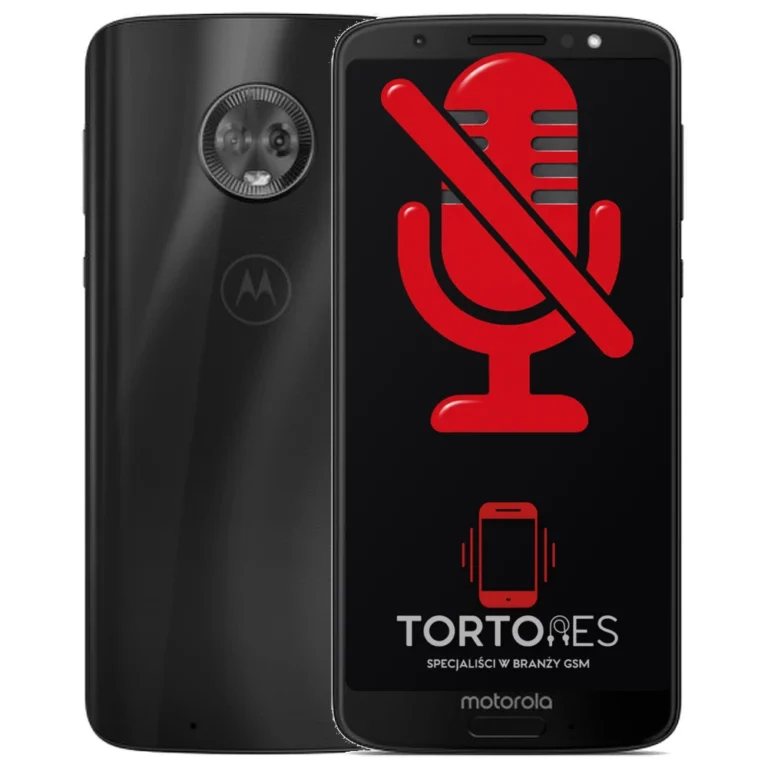 Motorola Moto G6 z symbolem mikrofonu - naprawa mikrofonu