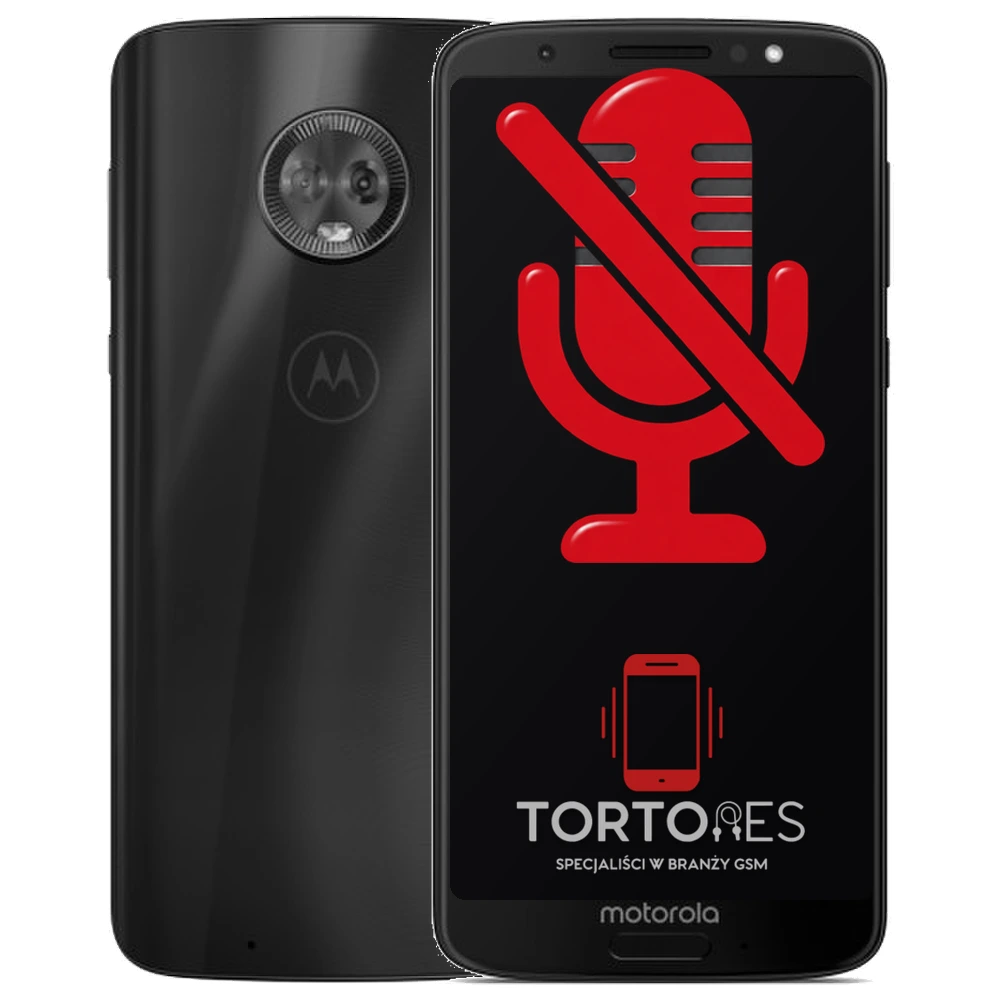 Motorola Moto G6 z symbolem mikrofonu - naprawa mikrofonu
