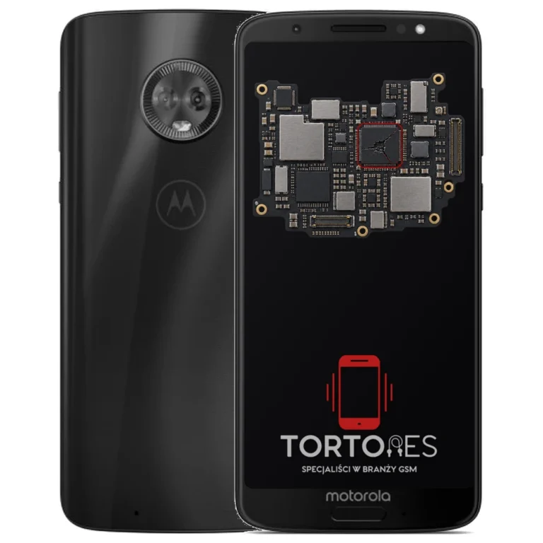 Motorola Moto G6 z ilustracją płyty głównej - naprawa płyty głównej