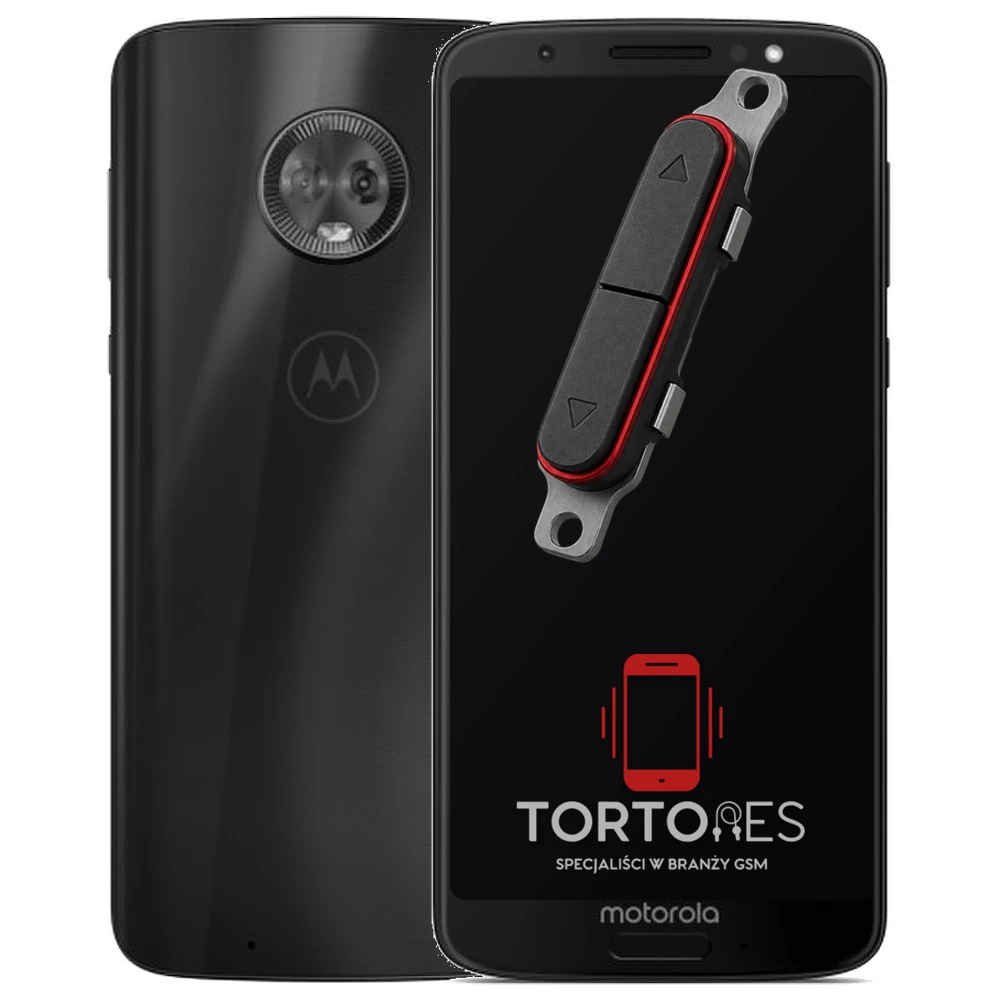 Motorola Moto G6 z symbolem przycisków - naprawa przycisków włączania i głośności