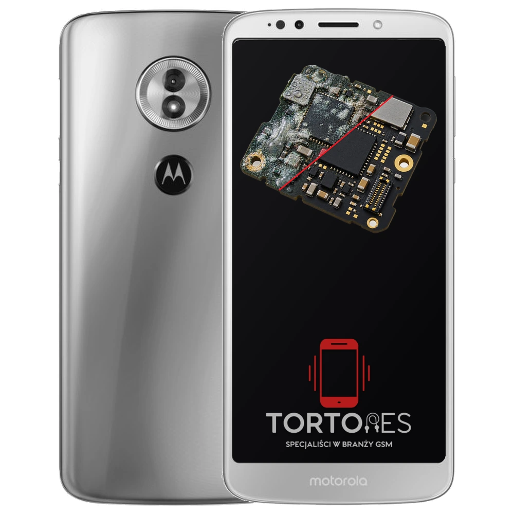 Motorola Moto G6 Play z ilustracją zalania - czyszczenie po zalaniu