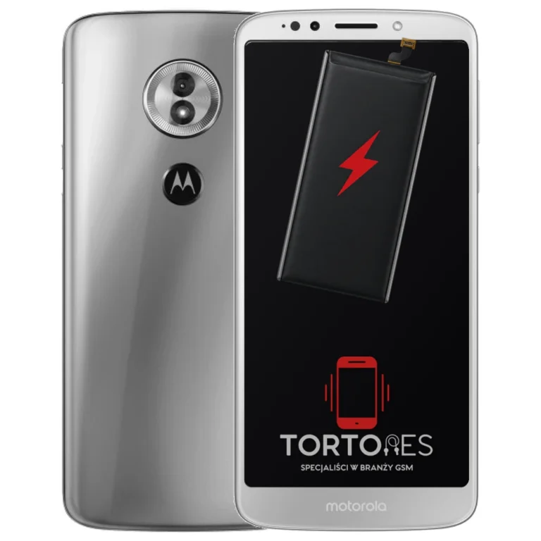 Motorola Moto G6 Play z ilustracją baterii - wymiana baterii