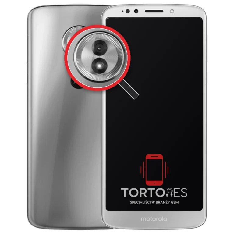 Motorola Moto G6 Play z lupą na tylnych aparatach - wymiana tylnej kamery