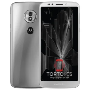Motorola Moto G6 Play z ilustracją pękniętego wyświetlacza - wymiana zbitego wyświetlacza