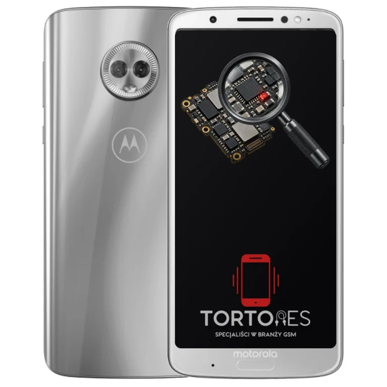 Motorola Moto G6 Plus z symbolem diagnostyki - diagnoza telefonu