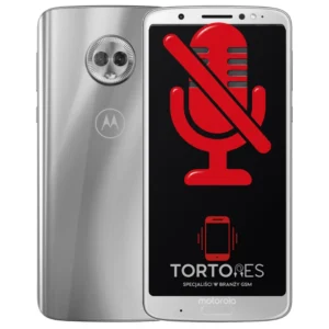 Motorola Moto G6 Plus z symbolem mikrofonu - naprawa mikrofonu