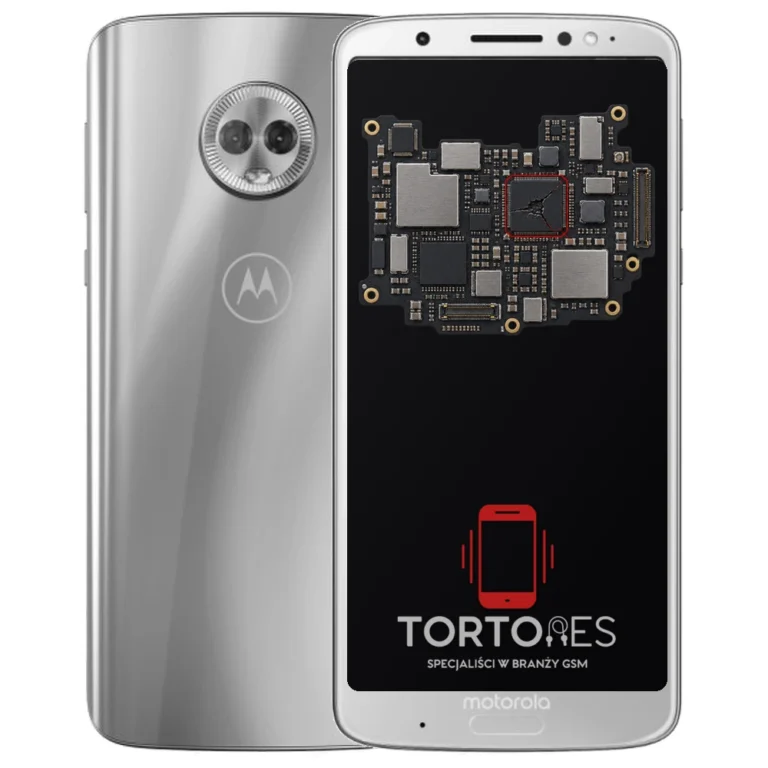 Motorola Moto G6 Plus z ilustracją płyty głównej - naprawa płyty głównej