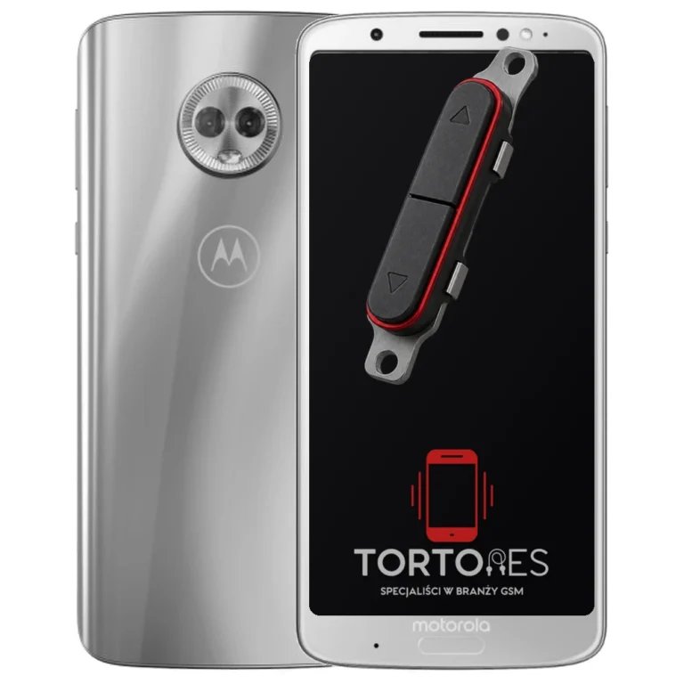 Motorola Moto G6 Plus z symbolem przycisków - naprawa przycisków włączania i głośności