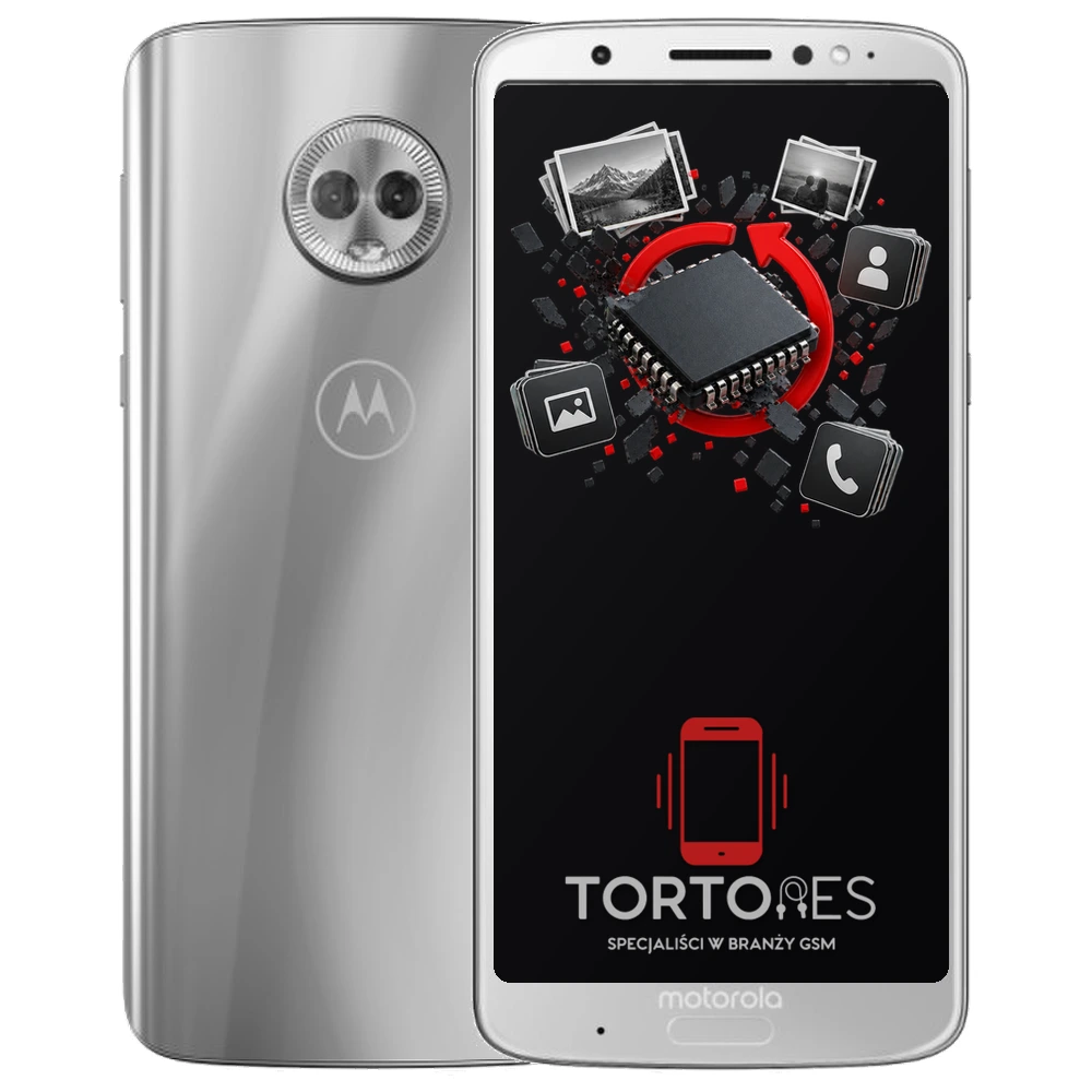 Motorola Moto G6 Plus z ilustracją odzyskiwania danych - odzyskiwanie danych