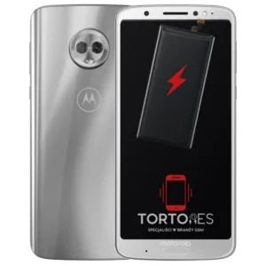 Motorola Moto G6 Plus z ilustracją baterii - wymiana baterii
