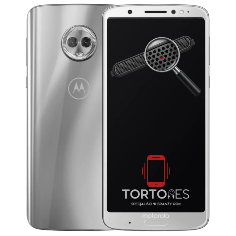 Motorola Moto G6 Plus z symbolem głośnika rozmów - wymiana głośnika rozmów
