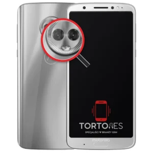 Motorola Moto G6 Plus z lupą na tylnych aparatach - wymiana tylnej kamery
