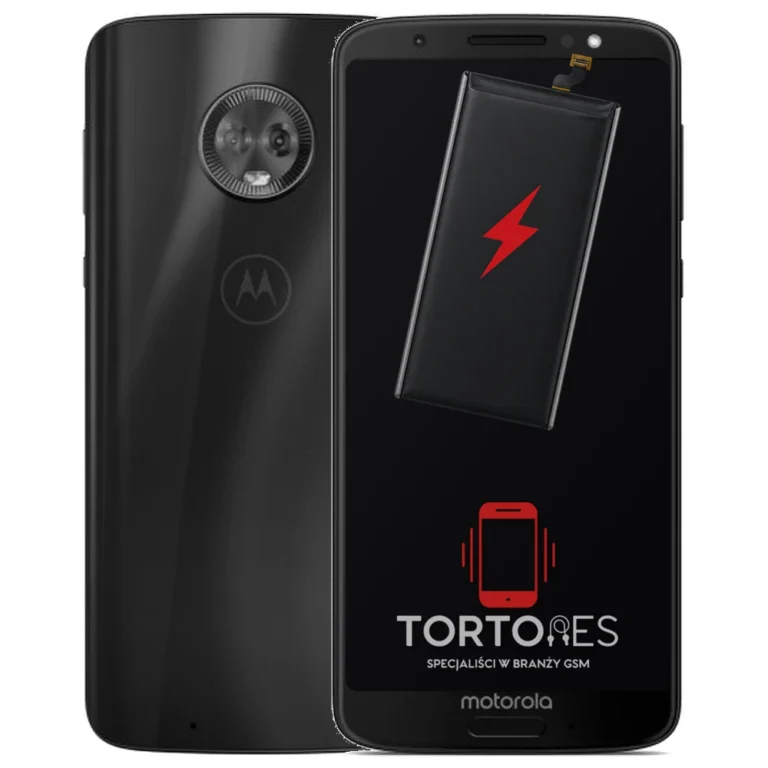 Motorola Moto G6 z ilustracją baterii - wymiana baterii