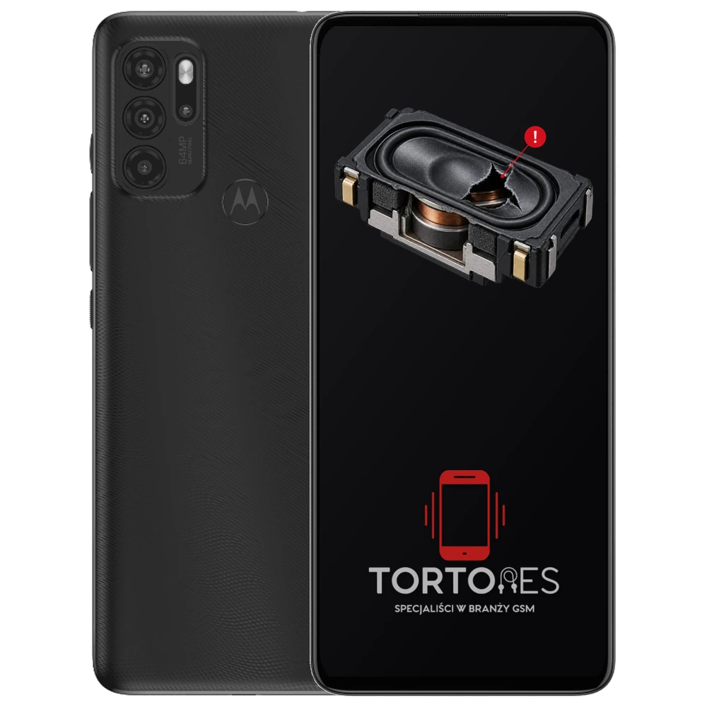 Motorola Moto G60s z symbolem głośnika multimedialnego - wymiana głośnika multimedialnego