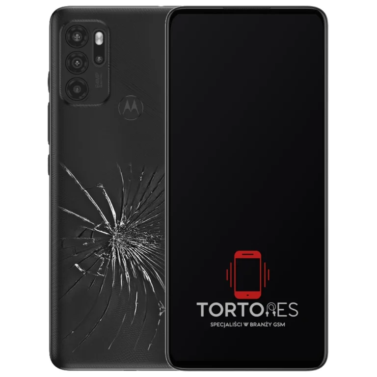 Motorola Moto G60s z ilustracją pękniętej tylnej klapki - wymiana zbitej klapki