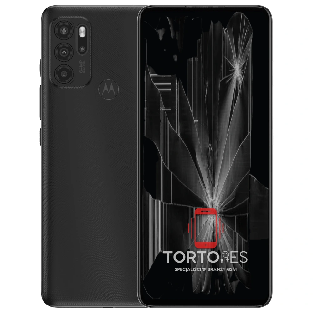 Motorola Moto G60s z ilustracją pękniętego wyświetlacza - wymiana zbitego wyświetlacza