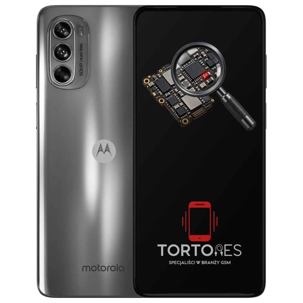 Motorola Moto G62 5G z symbolem diagnostyki - diagnoza telefonu