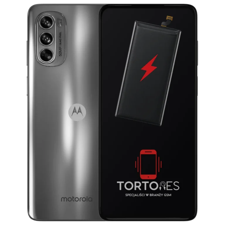 Motorola Moto G62 5G z ilustracją baterii - wymiana baterii