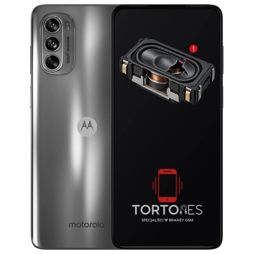 Motorola Moto G62 5G z symbolem głośnika multimedialnego - wymiana głośnika multimedialnego