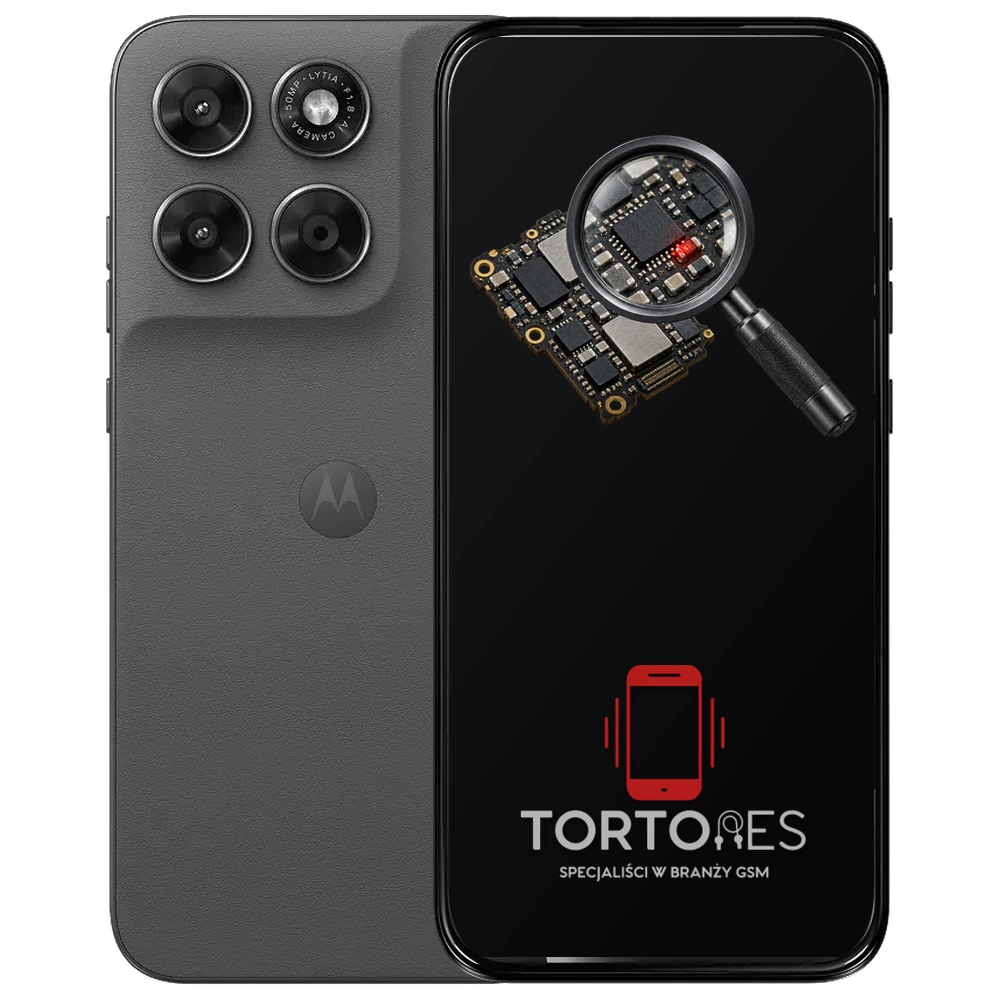 Motorola Moto G67 5G z symbolem diagnostyki - diagnoza telefonu