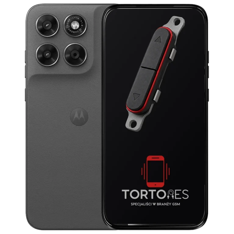 Motorola Moto G67 5G z symbolem przycisków - naprawa przycisków włączania i głośności