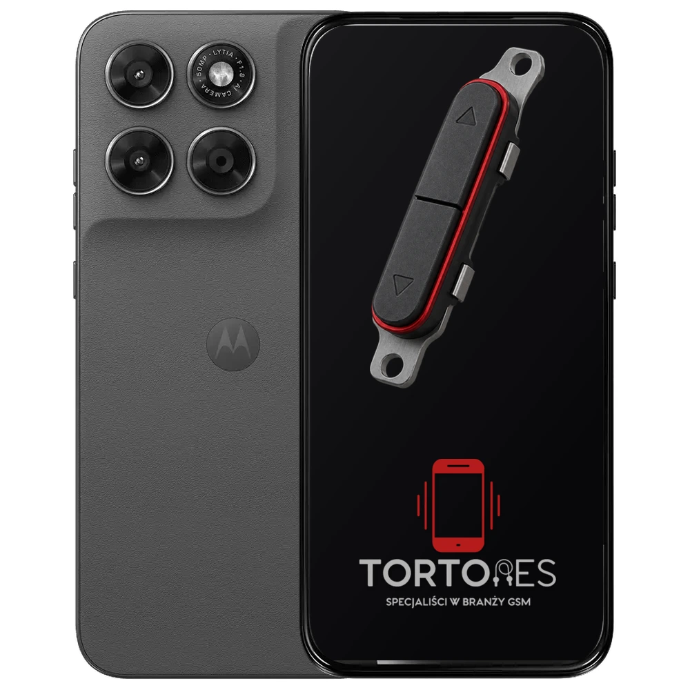Motorola Moto G67 5G z symbolem przycisków - naprawa przycisków włączania i głośności
