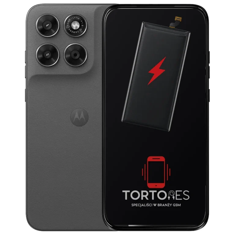 Motorola Moto G67 5G z ilustracją baterii - wymiana baterii