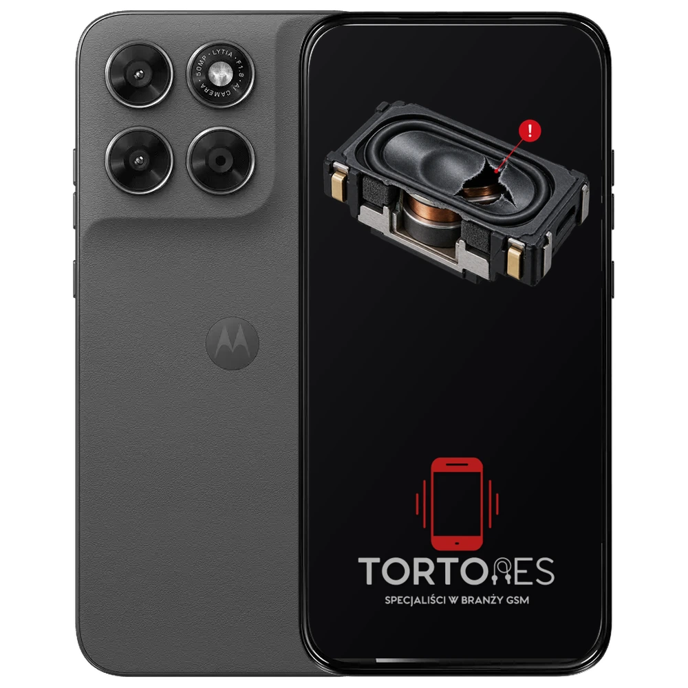 Motorola Moto G67 5G z symbolem głośnika multimedialnego - wymiana głośnika multimedialnego