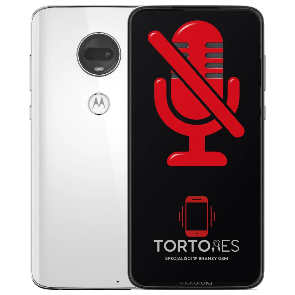 Motorola Moto G7 z symbolem mikrofonu - naprawa mikrofonu