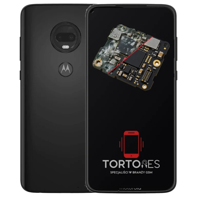 Motorola Moto G7 Plus z ilustracją zalania - czyszczenie po zalaniu