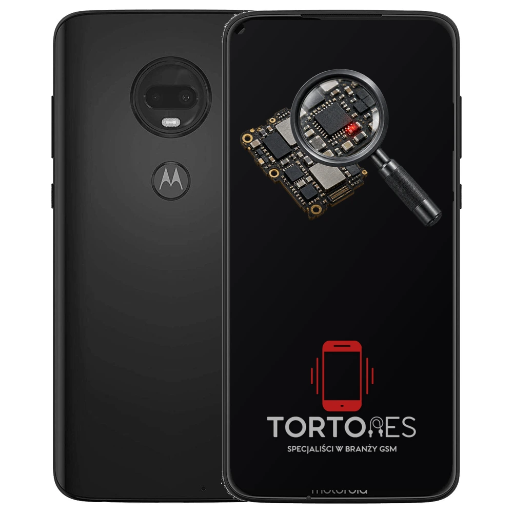 Motorola Moto G7 Plus z symbolem diagnostyki - diagnoza telefonu