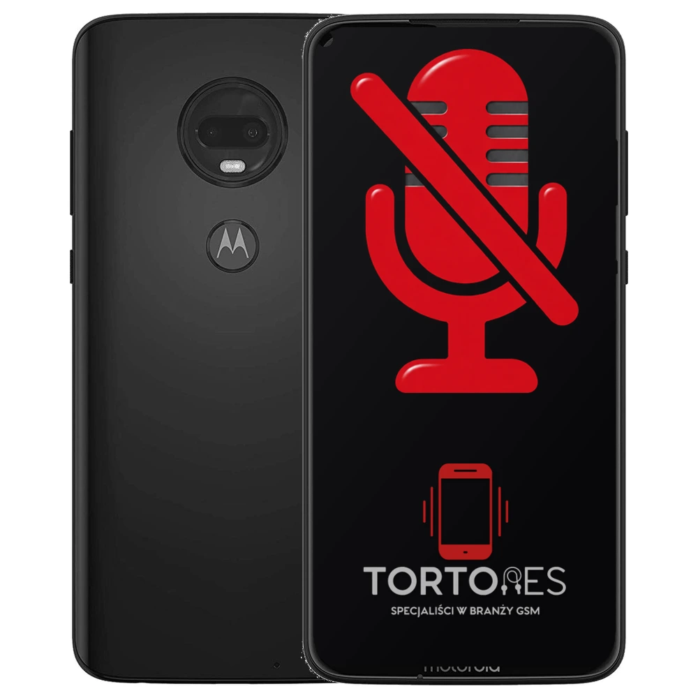 Motorola Moto G7 Plus z symbolem mikrofonu - naprawa mikrofonu