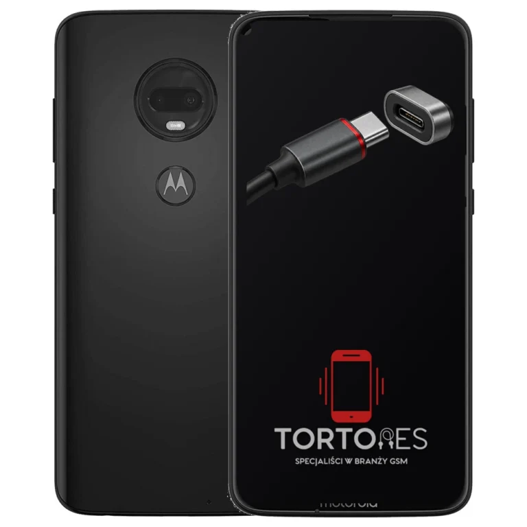 Motorola Moto G7 Plus z ilustracją złącza ładowania - naprawa złącza ładowania