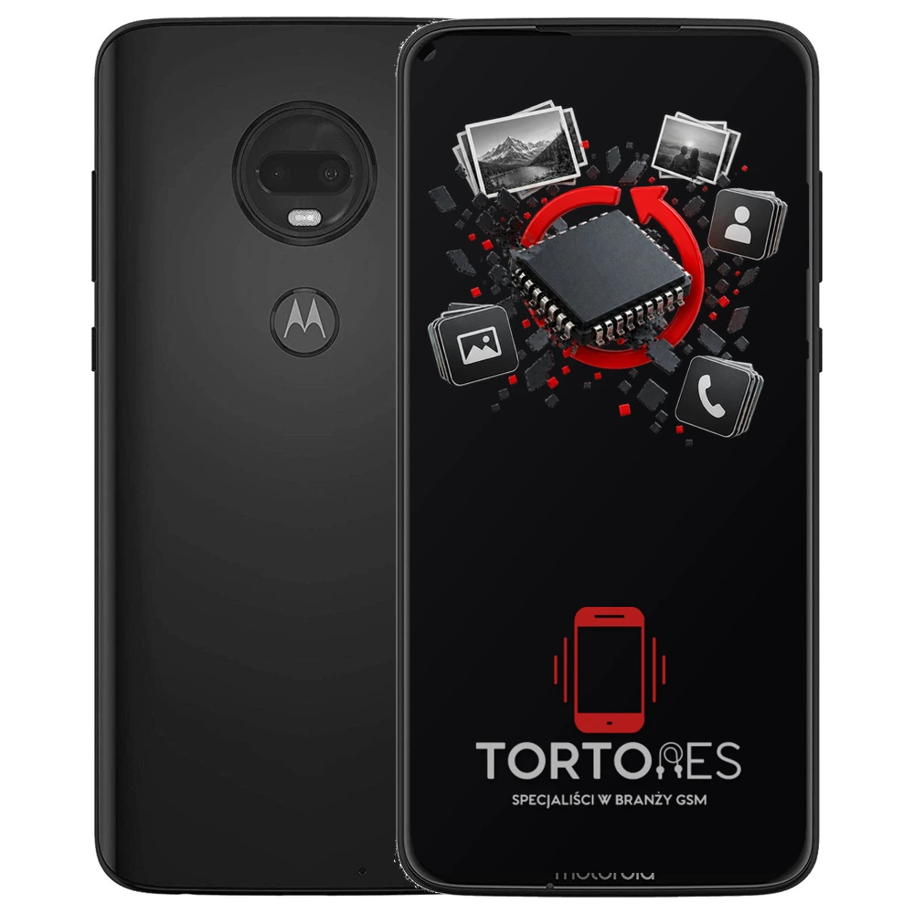 Motorola Moto G7 Plus z ilustracją odzyskiwania danych - odzyskiwanie danych