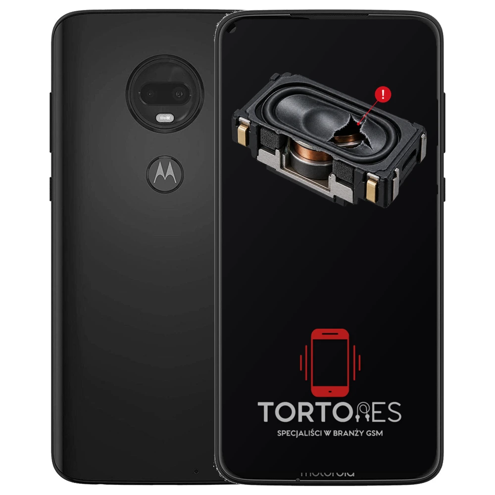 Motorola Moto G7 Plus z symbolem głośnika multimedialnego - wymiana głośnika multimedialnego